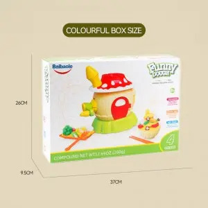 Custom Toddler Simulated Kitchen Food Homemade Mold Kids Early Educational Play Dough Extruder Machine Tree House Noodle Clay Maker Toy