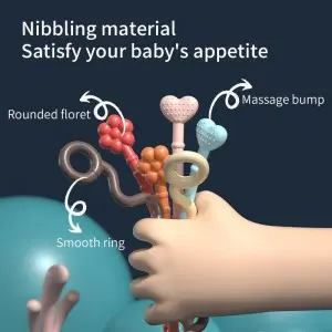 Toddler Sensory Montessori Educational Toys Infant Teething Toy Baby Fine Finger Movement Skill Training Swan Pull String Toy