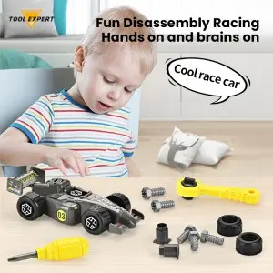 48pcs Plastic Electric Repair Tool Toy Set with big portable tool box Kids Engineer Role Playing Props cosplay Clothing Vest