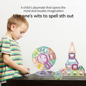 Children Intelligent DIY Magnetic Tiles Toys Baby Sensory Enlighten Castle Building Block Set
