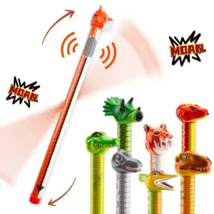 Slide Up And Down Sounding Animal Dinosaur Plastic Tube Creative Prank Flute Toy Novelty Party Favor Noise Maker Toy for Kids