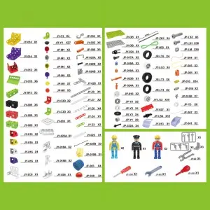 340PCS 10-in-1 Kids Gas Station Building Bricks STEM Learning Screw Disassembly Truck Car Plastic DIY Assembly Toys for Children