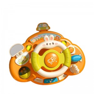 Baby Gift Plastic Early Education Acousto-Optic Car Driving Steering Wheel Toys Kids Simulation Musical Steering Wheel Toy