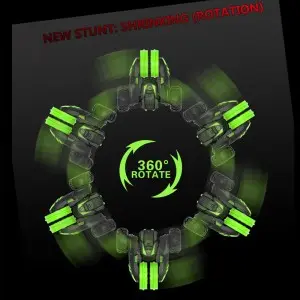 Kids Fancy Light up Flip Stunt Car 360 Degree Rotation Auto Toys 2.4Ghz Remote Control Flip Stunt RC Car