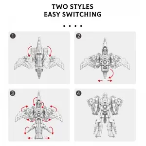 Children Boys Gift Alloy Robots De Juguete Model Dinosaur Action Figures 5-in-1 Combined Large Deformation Robot Toy for Kids