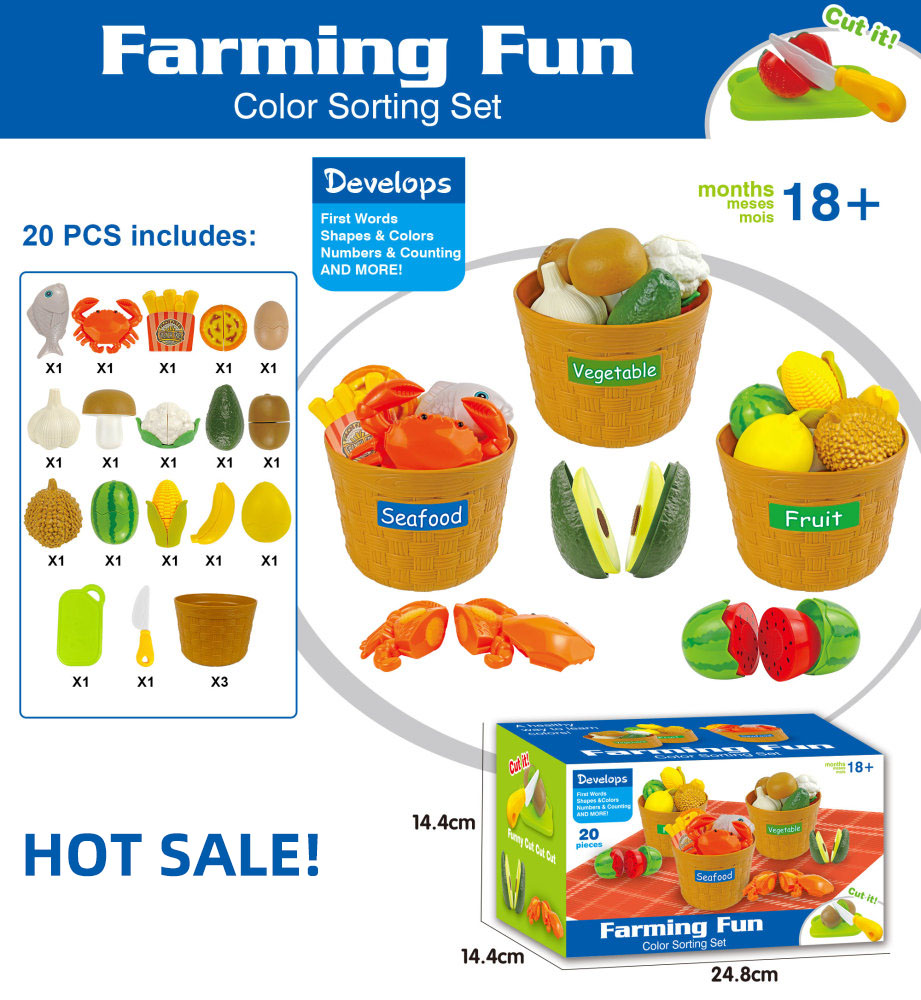 cutting food toy set