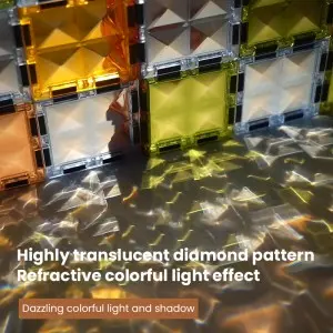 Kids Magnetic Building Tiles Toys 3D Magnet Puzzles Stacking Blocks Toddler STEM Education