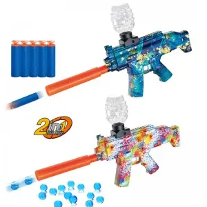 Kids Adults Outdoor Electric Gel Ball Blaster Toy Pistol Eco-Friendly Splatter Ball Gun 2-In-1 Soft Bullet Water Splat Gun