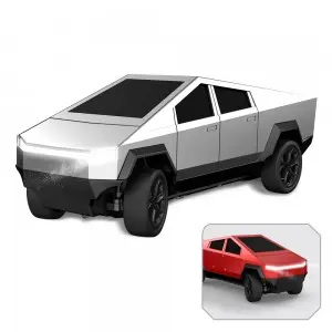 27MHz Silver/ Red Remote Control Pickup Truck Kids Exciting Racing Game High Speed RC Drift Car Toys with Lights for Boys Gifts