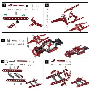 287PCS Metal Building Block Model Take-apart Race Car Educational Children DIY Screwing Metal Assembly Toys