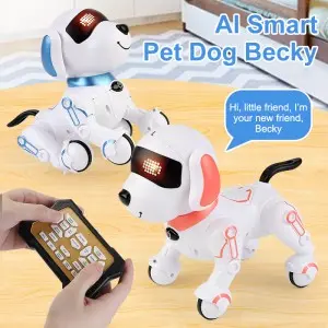 Electric Singing Dancing Story Telling Smart Programming RC Pet Dog Sit Down Creep Infrared Remote Control Robot Dog Toy for Kid