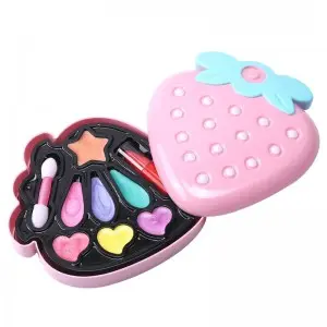 kin Friendly Make Up Kit Washable Real Cosmetic Set for Kids Little Girls Birthday Gift