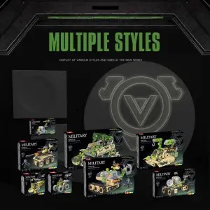 Children STEM Education DIY Assembly Army Tank Helicopter Truck Soldiers Model Toy Military Vehicle Series Building Block Sets