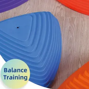 Indoor Outdoor Non-Slip Rainbow River Stones Jumping Rock Obstacle Course Plastic Gym Toy Stepping Stones for Kids Balance Train