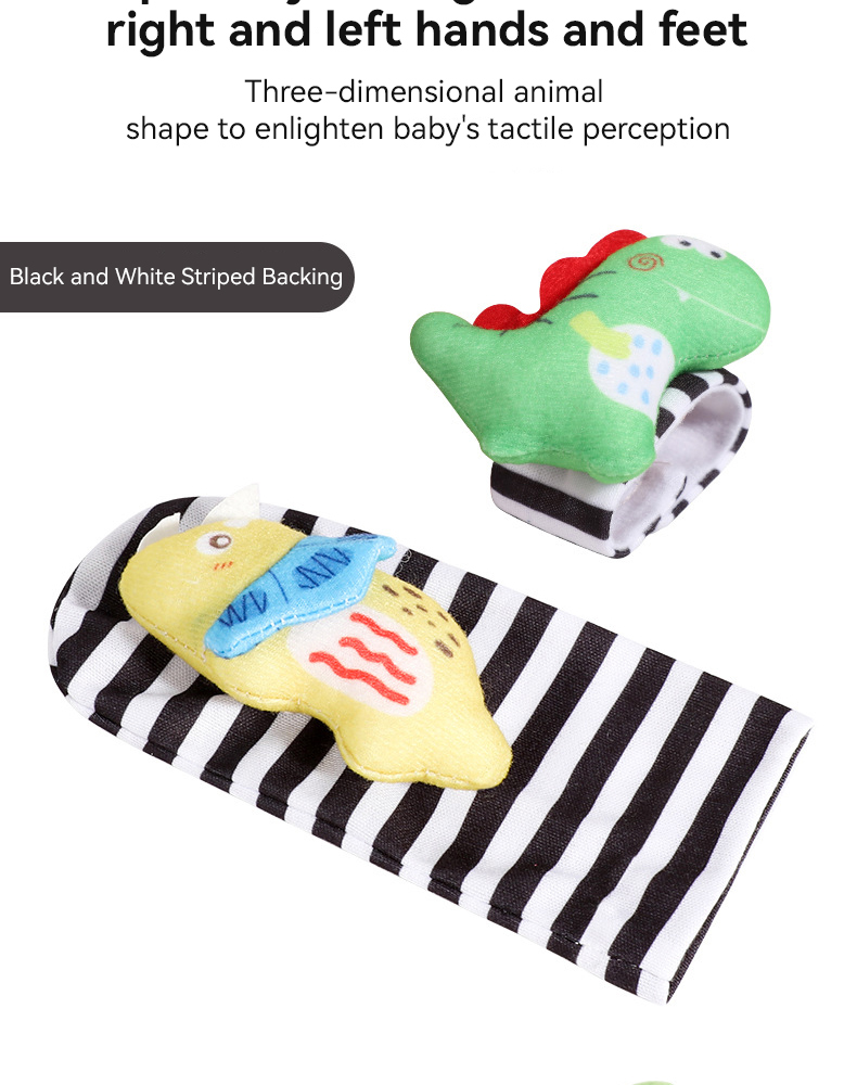 Socks Wrist Strap Rattles Set (8)