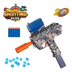 Children Battery Operated Eva Foam Soft Bullet Gun Electric Gel Ball Blaster Water Bead Shooting Gun Toys for Outdoor Play