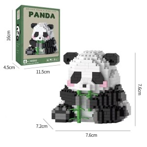 Creative Panda Micro Bamboo Block Toy Set – Multiple Styles, Educational Party Favors for Kids
