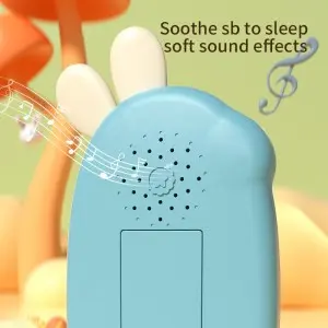 Toddler Montessori Enlighten Music & Light Cellphone Baby Educational Bilingual Mobile Phone Kids Cartoon Rabbit Cell Phone Toy