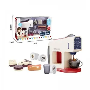 Barista Role-Playing Children Simulation Afternoon Tea Coffee Machine Toy Set with Sound and Li