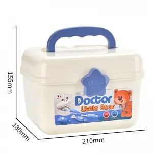 Doctor Pretend Play Kit – 42-Piece Medical Toy Set with Light/Sound, Portable Suitcase for Ages 3+