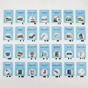 Custom Dutch-English Sight Words Learning Machine 112PCS Talking Flash Cards Autistic Children Speech Therapy Toys for Kids