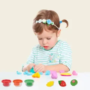 Children Educational Funny Dough Set Play Accessories Kit Creative DIY Colored Mud Plastic Cutter Molds Kid Clay Play Toys