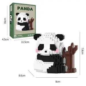 Creative Panda Micro Bamboo Block Toy Set – Multiple Styles, Educational Party Favors for Kids