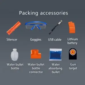 Camouflage Design Electric Automatic Gel Ball Blaster M416 Water Beads Toy Gun for Kids and Adults