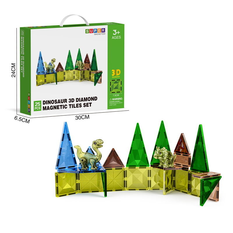 Magnetic Dinosaur Tiles HY-074176无字