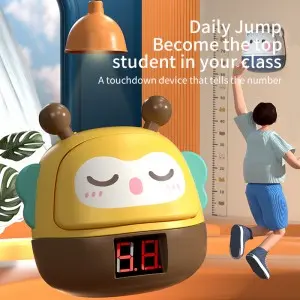 Children Electric Cartoon Height Touch Device Voice Announcements Counting Jump Training Indoor Outdoor Sports Toys with Light