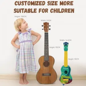 Children Enlightenment Musical Instruments Learning Toy Ukulele Educational 4 Strings Plastic Electronic Toy Guitar for Kids