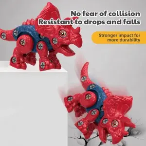 Kids Fine Motor Skills Training Screw And Nut Connecting Dino Model Take Apart 3D Jurassic Animal DIY Self Assembly Dinosaur Toy