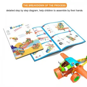 Kids Educational Assemble Toys 5 In 1 Model Construction Toy Set Intelligent Building Soft Block Toys
