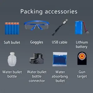 Outdoor Activities Team Game Electric Soft Bullet Blaster Pistol Fun Water Beads Shooting Gun Toys for Kids Boys and Girls