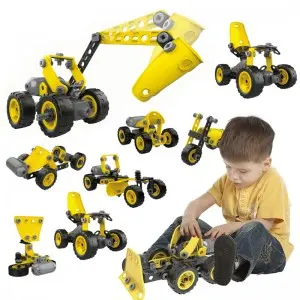 112pcs 10 In 1 Electric Engineering Construction Truck Set Creative Assembly Toys for Boys 6-12