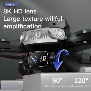AE12 Remote Control Drone Toy 8K HD Camera Aerial Photography Video Quadcopter Smart Obstacle Avoidance