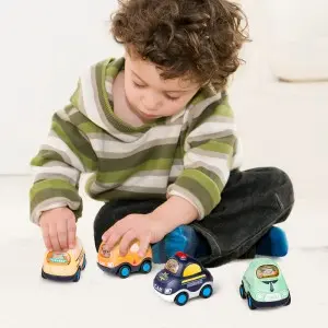 Children Cartoon Inertia Vehicle Funny Coasting Car Voiture De Jouet Spielzeugauto Toddler Plastic Friction Power Toy Car Set