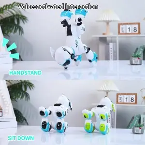 Smart Robotic Dog with Gesture Sensing & 40m Remote – Programmable STEM Toy with Multi Interactive Modes
