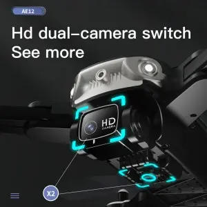 AE12 Remote Control Drone Toy 8K HD Camera Aerial Photography Video Quadcopter Smart Obstacle Avoidance