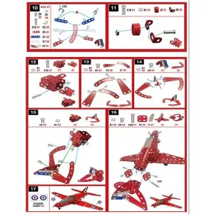 201PCS Self Assemble Aircraft Toys Intellectual Screw Connecting Airliner Plane Blocks Metal Airplane DIY Building Model