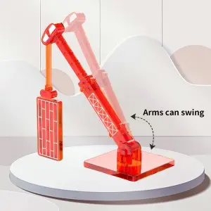 32pcs Engineering Magnetic Tiles Toys Magnet Splicing Excavator Crane Truck Building Blocks