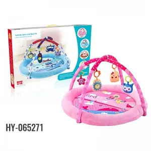 Infant Activity Gym Play Ball Pit Detachable Fitness Rack Hanging Toys Newborn Comfortable Cot Round Shaped Baby Soft Play Mat