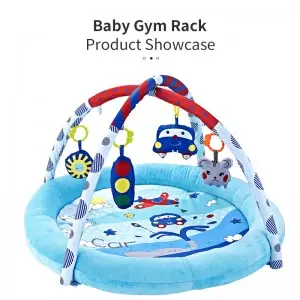 Infant Activity Gym Play Ball Pit Detachable Fitness Rack Hanging Toys Newborn Comfortable Cot Round Shaped Baby Soft Play Mat