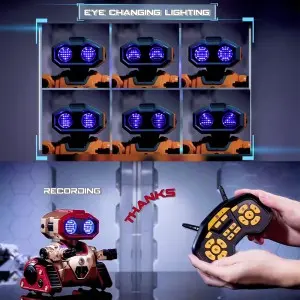 Smart Programmable Robot with Missile Launcher & LED Modes – STEM Toy 5 Colors for Ages 8+