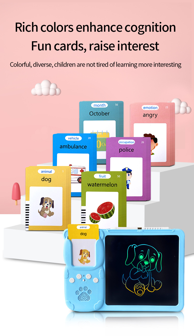 Talking flash card LCD drawing tablet (8)