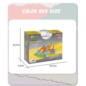 179pcs 10 Models In 1 STEM Building Blocks Kids DIY Plastic Screw Nut Connecting Toys To Assemble