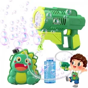 Cartoon Dinosaur/ Whale/ Unicorn Design Electric Backpack Bubble Gun Toys for Kids Summer Outdoor Activities