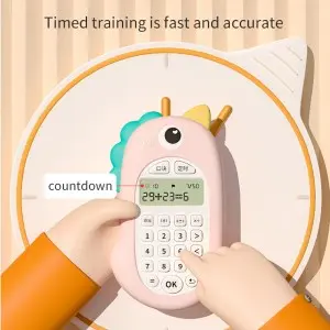 Kids Education Mathematical Calculation Training Toy Mental Arithmetic Game Cartoon Unicorn Silicone Case Math Learning Machine