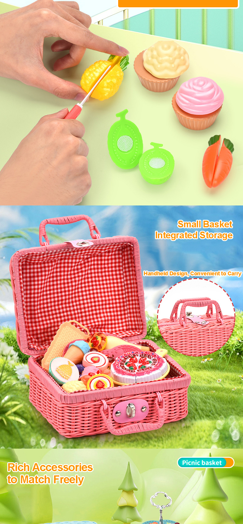 Picnic Basket Play Set (2)