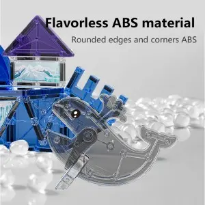 Educational DIY Connecting Magnetic Animals Tiles Building Blocks Toy Set for Kids